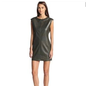 BCBG Faux Leather Mini Dress